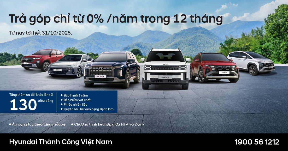 HYUNDAI THÀNH CÔNG ƯU ĐÃI BẢO HÀNH 8 NĂM