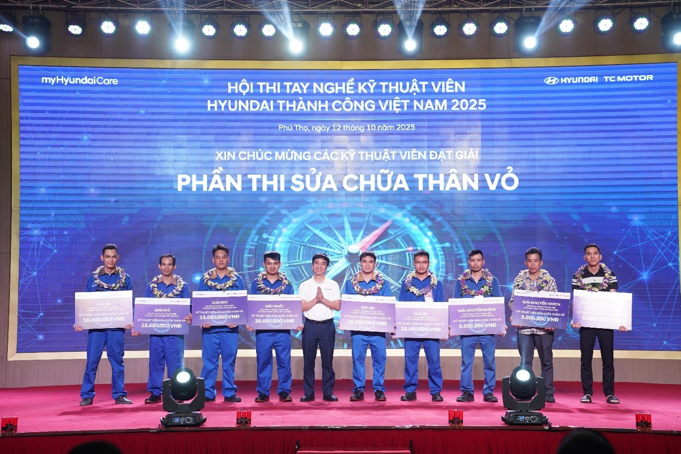 HỘI THI TAY NGHỀ KỸ THUẬT VIÊN HYUNDAI THÀNH CÔNG VIỆT NAM 2025 – KIÊN ĐỊNH VÀ THỰC CHẤT LÀ NỀN TẢNG CHO HIỆU QUẢ VÀ THÀNH CÔNG